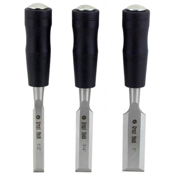 Great Neck Great Neck Saw 3 Pc Wood Chisel Set  203K 76812011527